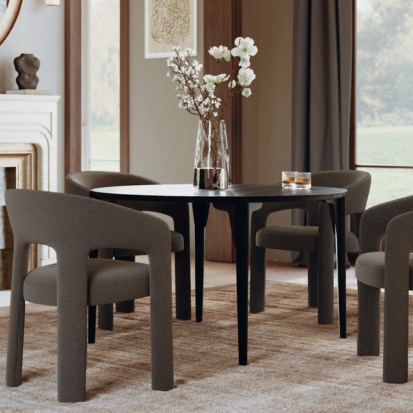 Kerek étkezőasztal kőrisfa dekorral ø 122 cm Paragon – DAN-FORM Denmark-image-2