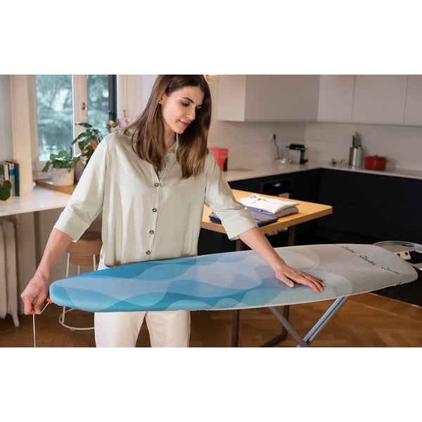 Kék-szürke pamut vasalódeszka huzat Ultra Fresh - Vileda-image-2