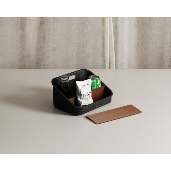 Fekete újrahasznosított műanyag fürdőszobai rendszerező kozmetikumokhoz Bellwood – Umbra-image-2