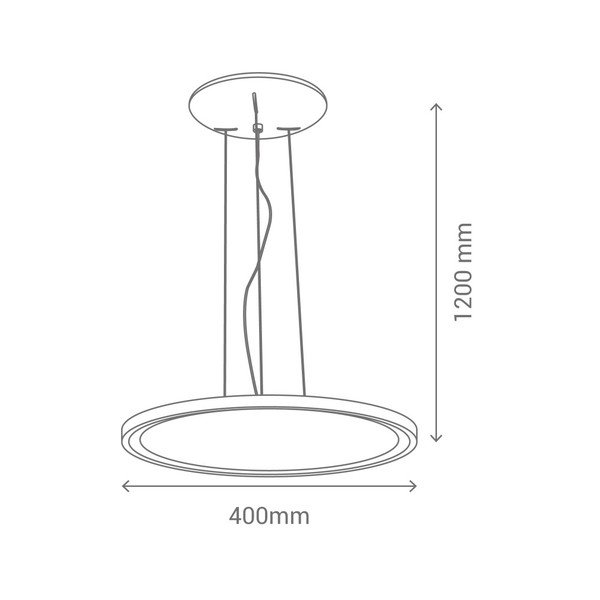 Voila fehér függőlámpa LED fénnyel - SULION-image-2