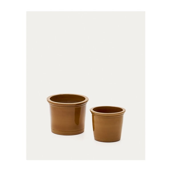 Terrakotta virágcserép készlet 2 db-os ø 47 cm Presili – Kave Home-image-3