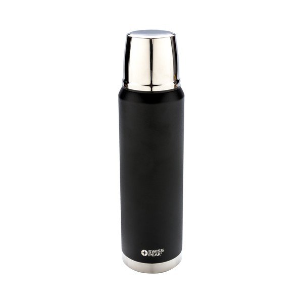 Fekete rozsdamentes acél termosz, 1 l - XD Design-image-3