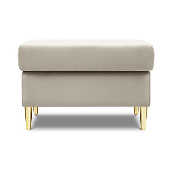 Bézs bársony lábtartó Kyoto – Cosmopolitan Design