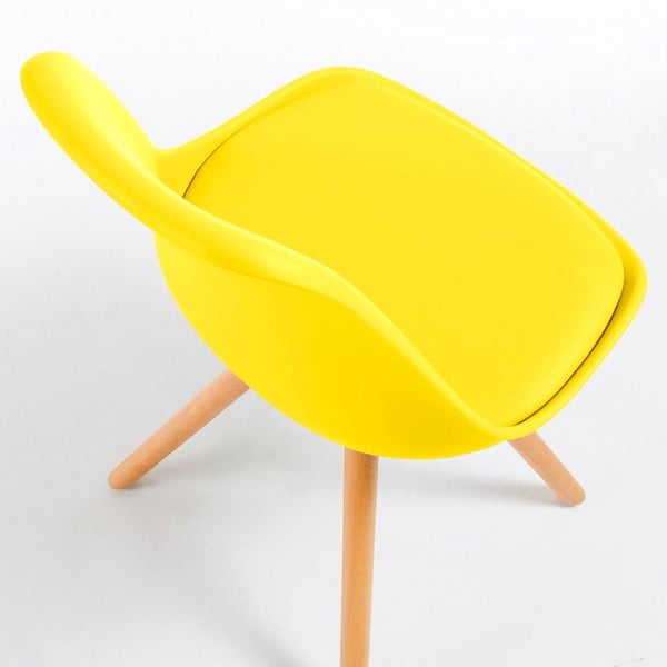 Lumos sárga szék, bükkfa lábakkal - loomi.design-image-2