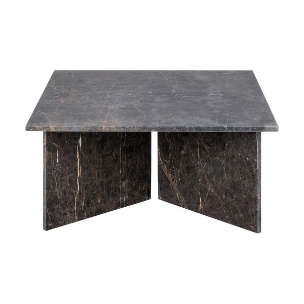 Fekete márvány dohányzóasztal 90x90 cm Vega – Actona-image-2