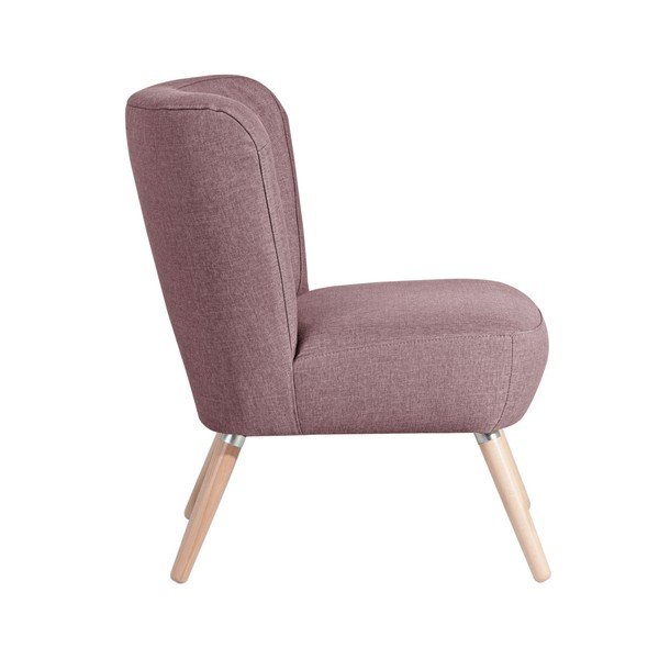 Neele Duro Aubergine kopott rózsaszín fotel - Max Winzer-image-2