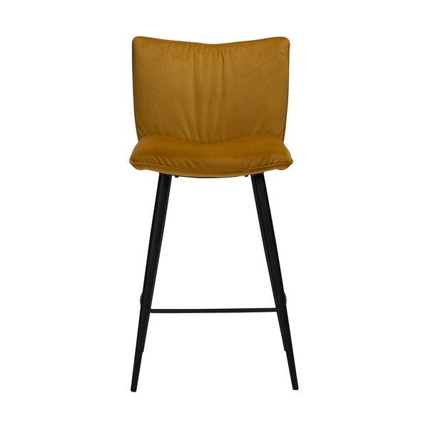 Join sárga bársony bárszék, magasság 93 cm - DAN-FORM Denmark-image-1