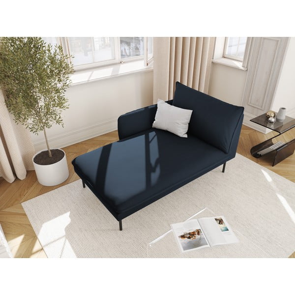 Sötétkék bársony heverő (bal oldali) Vienna – Cosmopolitan Design-image-4