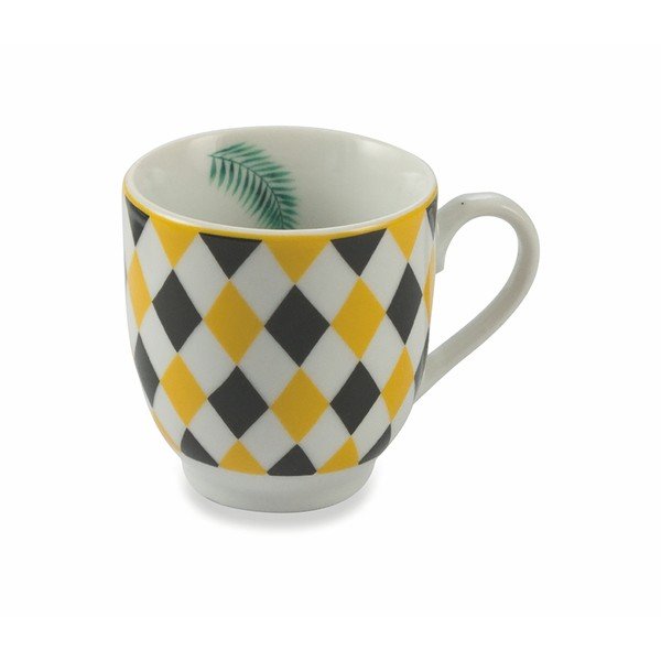 Mykonos Urban Jungle 6 db porcelán csésze alátéttel, 90 ml - VDE Tivoli 1996-image-3