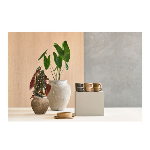 Fjord 2 db-os bézs porcelán bögre szett, 250 ml - Villa Collection-image-1