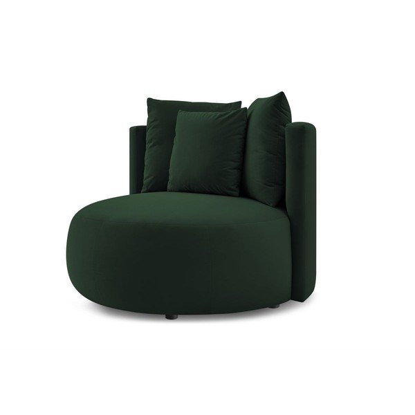 Sötétzöld bársony fotel Cesar – Bobochic Paris