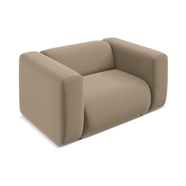 Bézs bársony fotel Ekahi – Makamii-image-3