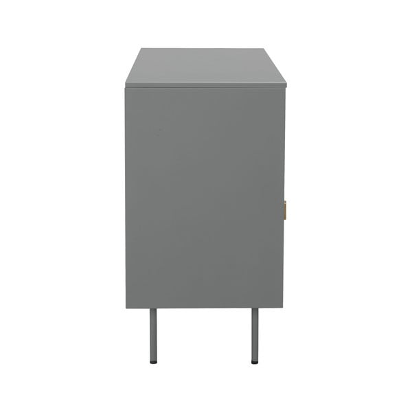 Szürke fém tálalószekrény 104x80 cm Rosalie – Støraa-image-4