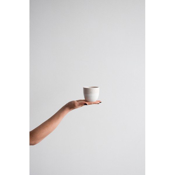 Dust rózsaszín-fehér agyagkerámia bögre, 200 ml - ÅOOMI-image-1