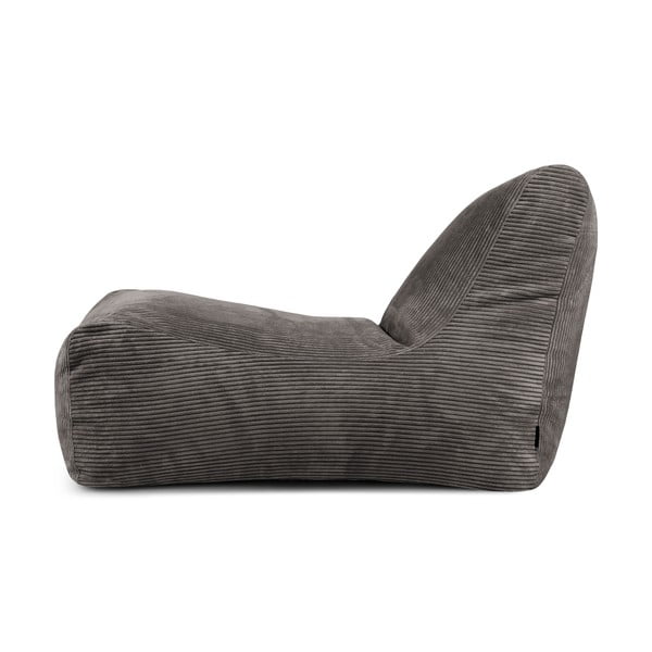 Világosszürke kordbársony babzsákfotel Lounge – SLOWDOWN-image-3