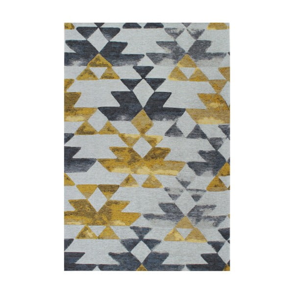 Tria Grey/Yellow szőnyeg, 160 x 230 cm