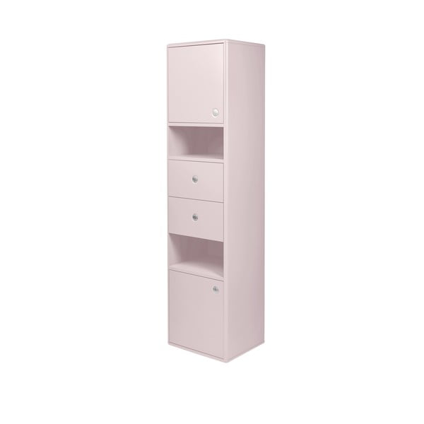 Rózsaszín magas-fali fürdőszoba szekrény 40x158 cm Color Bath – Tom Tailor-image-3