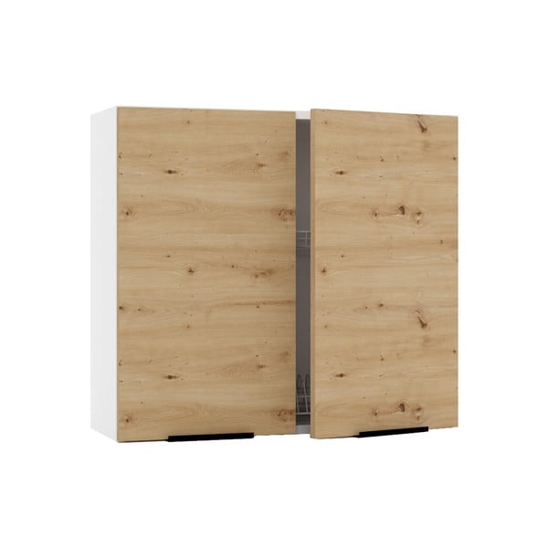 Felső konyhaszekrény edénycsepegetővel (szélesség 80 cm) Kian – STOLKAR