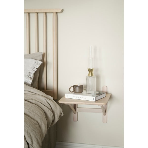 Natúr színű éjjeliszekrény tölgyfa dekorral Camrose - Rowico-image-1