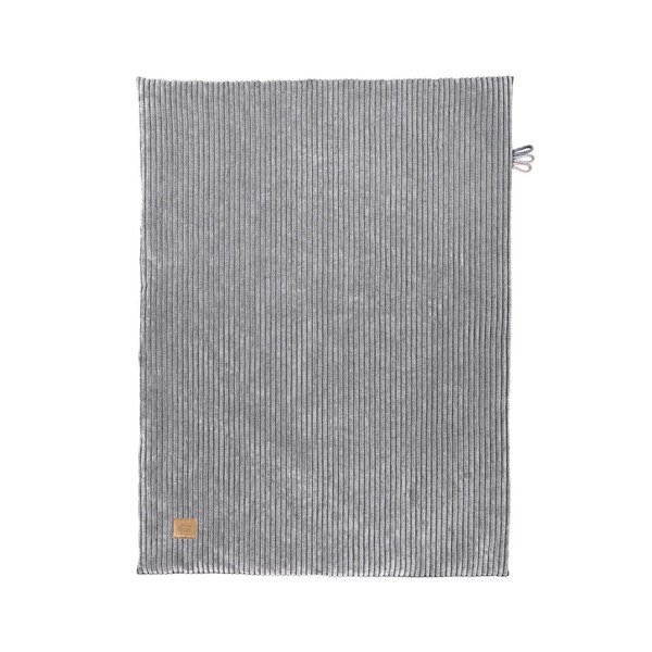 Szürke kordbársony gyerek takaró 100x77 cm – Meowbaby
