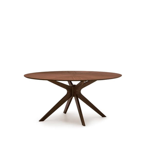 Étkezőasztal diófa dekoros asztallappal 110x180 cm Naanim – Kave Home-image-4