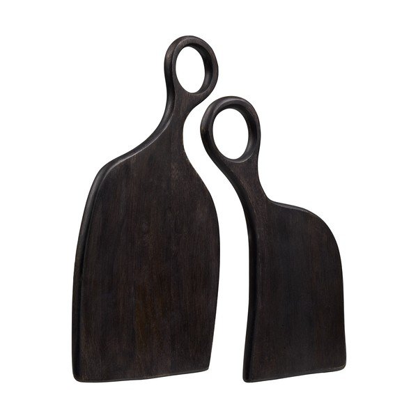 Fa szervírozó vágódeszka készlet 2 db-os 41 x 21 cm Palani – House Nordic-image-3