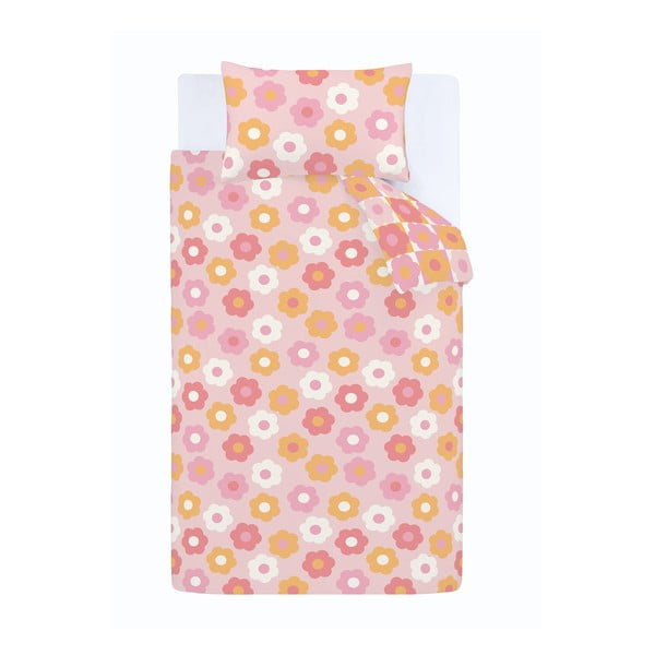 Egyszemélyes gyerek ágyneműhuzat 135x200 cm Retro Daisy – Catherine Lansfield-image-2
