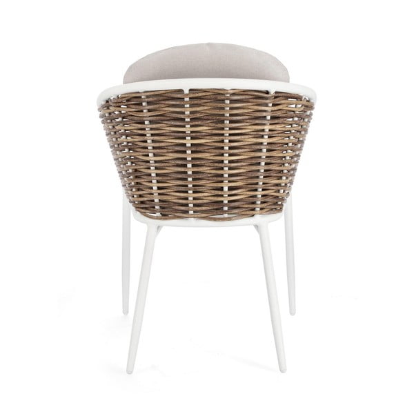 Fehér fém kerti szék Maribela   – Bizzotto-image-4