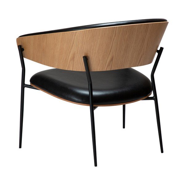 Fekete bőrutánzat fotel Crib – DAN-FORM Denmark-image-3