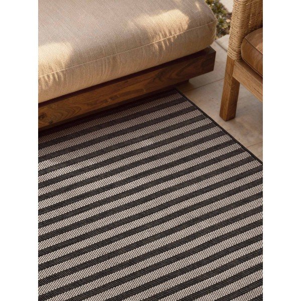 Fekete-krémszínű kültéri-beltéri szőnyeg 120x170 cm Haringey Linley – Ted Baker-image-3