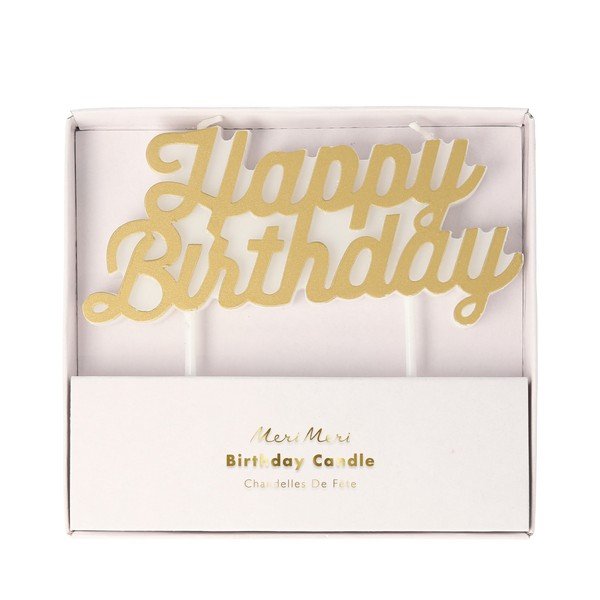 Torta gyertya Happy Birthday – Meri Meri