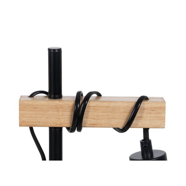 Fekete-natúr színű asztali lámpa (magasság 52 cm) – Ixia-image-3