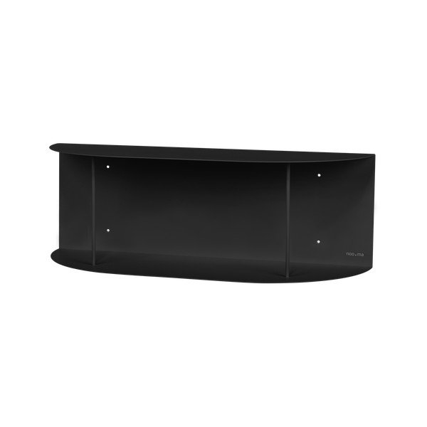 Fekete többszintes fém fali polc 60 cm Lina – noo.ma