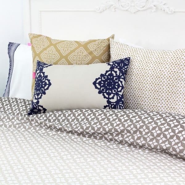 Embroidery 2 részes pamut párnahuzat szett - Happy Friday-image-1