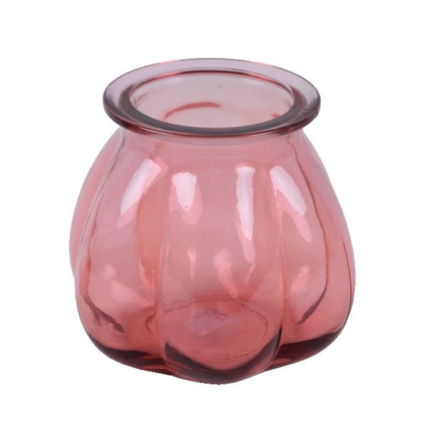 Tangerine rózsaszín újrahasznosított üveg váza, magasság 16 cm - Ego Dekor