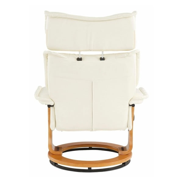 Roubaix krémszínű fotel lábtartóval - Støraa-image-3