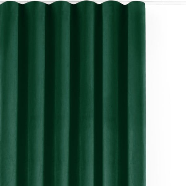 Zöld bársony dimout (részleges sötétítő) függöny 530x175 cm Velto – Filumi