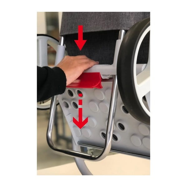 Gurulós bevásárlótáska 53 l Com Tweed Polar Black Tube – Rolser-image-3