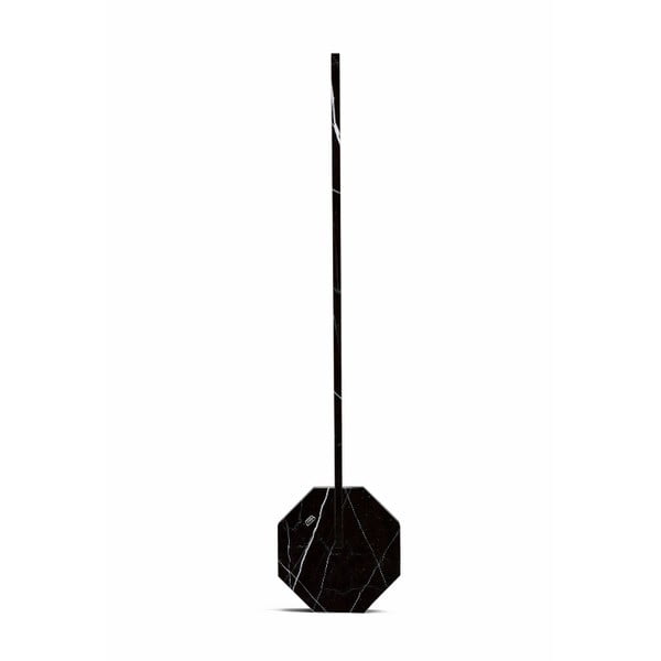 Octagon Marble fekete asztali lámpa márvány dekorral - Ginkgo