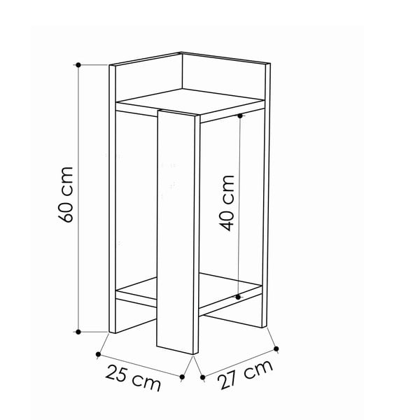 Elos fehér éjjeliszekrény, 2 db-image-2