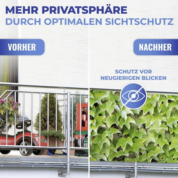 Zöld műanyag belátásgátló erkélyre 500x85 cm Wilder Wein – Maximex-image-4