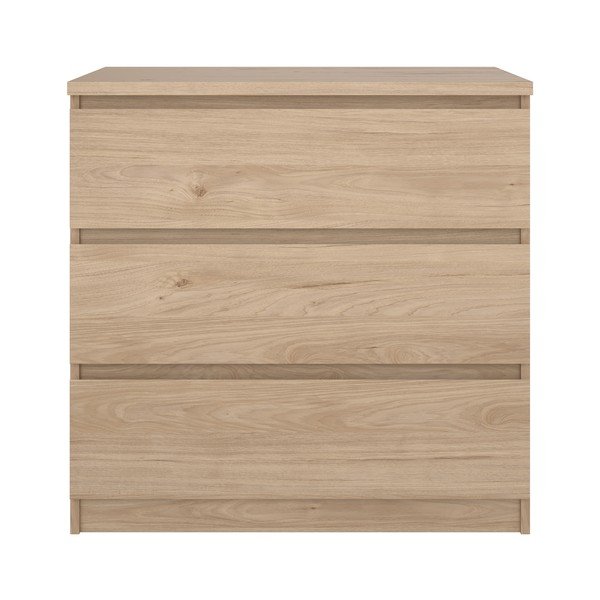 Natúr színű komód tölgyfa dekorral 77x76x50 cm Naia – Tvilum-image-2