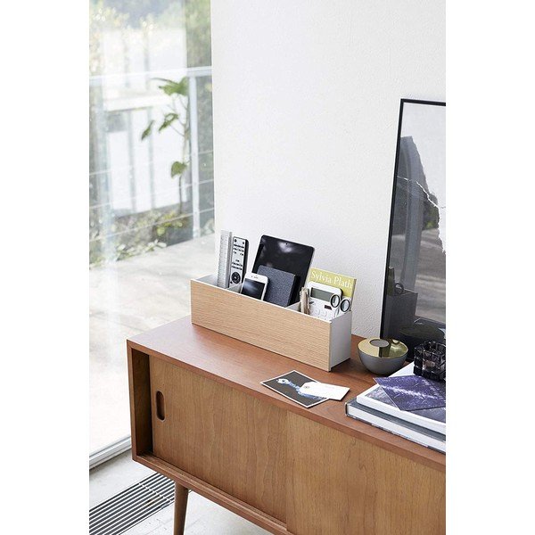 Fehér-natúr színű fém rendszerező írószerekhez Rin – YAMAZAKI-image-1