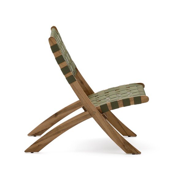 Zöld tömörfa kerti fotel Chabeli – Kave Home-image-3