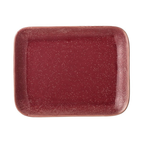 Joelle piros agyagkerámia szervírozó tányér, 31,5 x 24,5 cm - Bloomingville