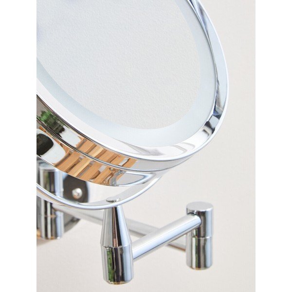 Kozmetikai tükör világítással-nagyítós (kétszeres nagyítás) 18x29 cm Cassini – Premier Housewares-image-3