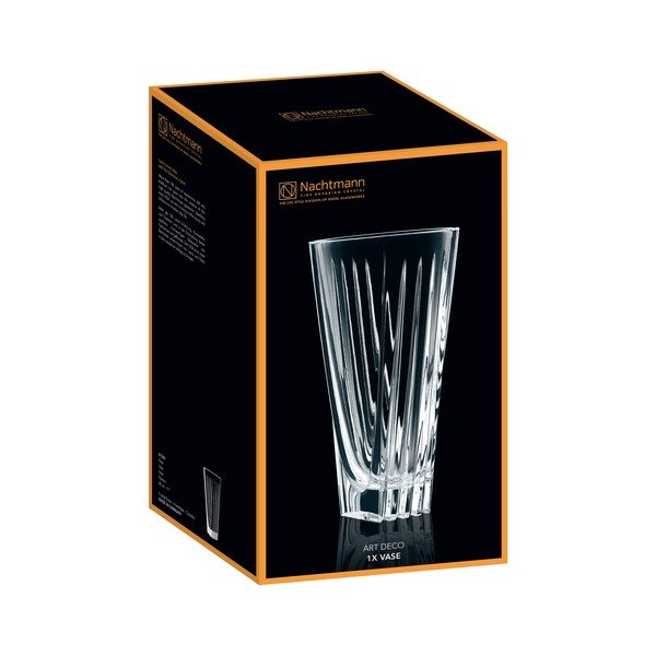Art Deco kristályüveg váza, magasság 28 cm - Nachtmann-image-3