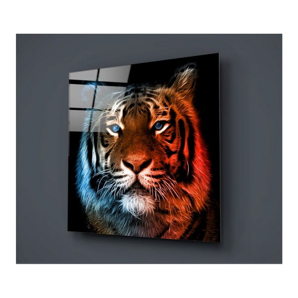 Lion Colorful üvegkép, 40 x 40 cm - Insigne