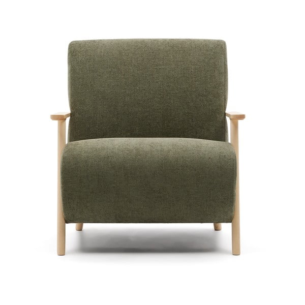 Zöld zsenília fotel Meghan – Kave Home-image-2