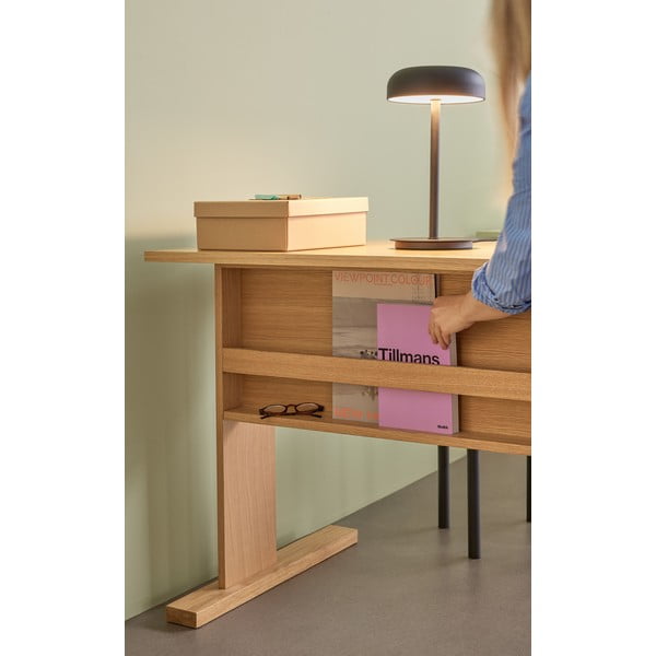 Fekete LED dimmelhető asztali lámpa (magasság 37 cm) Velo – Hübsch-image-4